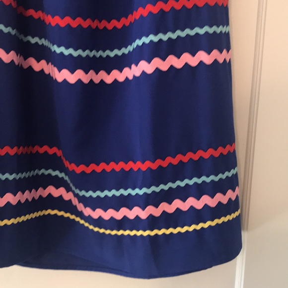Entro Blue Ric Rac Mini Dress Size Medium - Picture 3 of 4